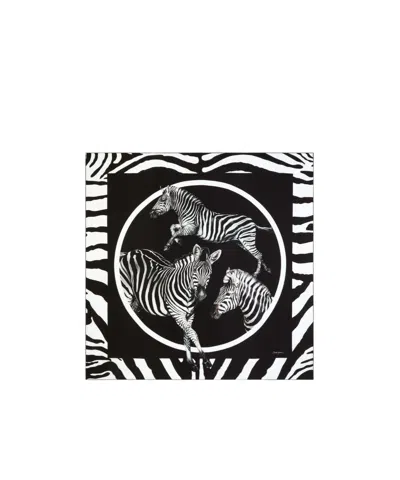 DOLCE & GABBANA ZEBRA-PRINT SILK SCARF