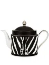 Dolce & Gabbana Zebra-print Teapot In Black