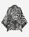 Dolce & Gabbana Zebra-print Twill Shirt In Multicolor