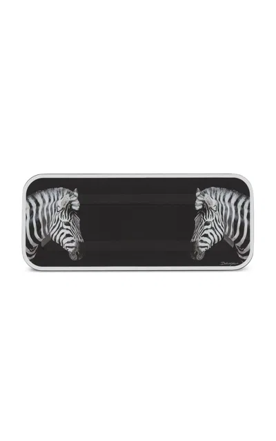 Dolce & Gabbana - Zebra Rectangular Tray - Animal In Black