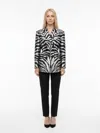 Dolce & Gabbana Zebra-print Silk Blazer In Multicolor