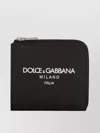 Dolce & Gabbana Men's Logo Print Leather Wallet In Brown
