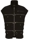 Dolce & Gabbana Zip-detail Gilet In Black