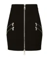 Dolce & Gabbana Multipocketed Miniskirt With Front Full Zip In Black