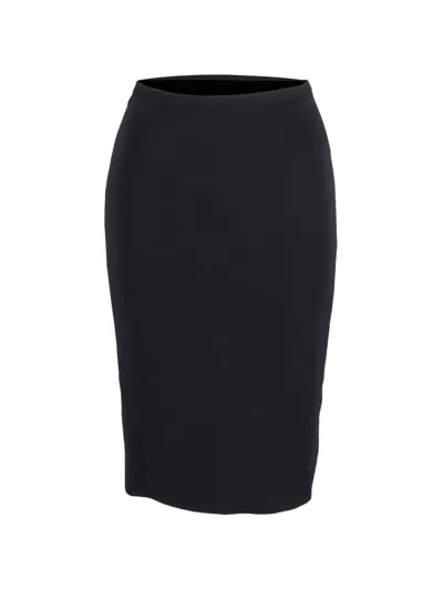 Pre-owned Dolce & Gabbana Zip-fastening Pencil Midi Skirt In Black