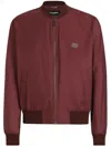 Dolce & Gabbana Technical Fabric Bomber Jacket With Tag In Red