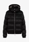 Dolce & Gabbana Monogram-jacquard Puffer Jacket In Black