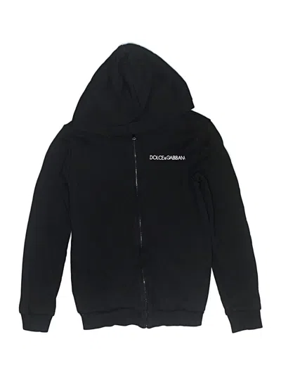 Pre-owned Dolce & Gabbana Kids' Zip Up Hoodie In Black