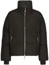 Dolce & Gabbana High-neck Zip-up Down Jacket In Black