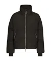 Dolce & Gabbana High-neck Zip-up Down Jacket In Black