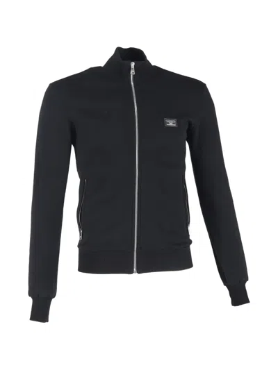Pre-owned Dolce & Gabbana Zip-up Sweater In Black