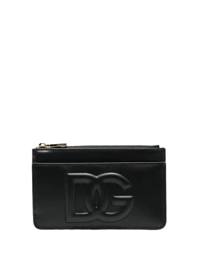 DOLCE & GABBANA ZIP WALLET WITH DG LOGO