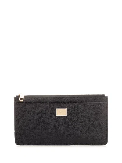 Dolce & Gabbana Zipped Pouch In Black