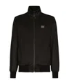 Dolce & Gabbana Technical Jersey Sweatshirt With Branded Tag In Black