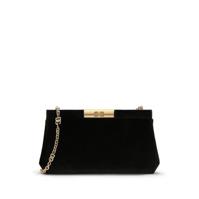 Dolce & Gabbana Zipper Shoulder Bag In Black