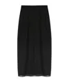Dolce & Gabbana Zipper Skirt In Black