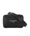 Dolce & Gabbana Zippered Shoulder Bag In Black