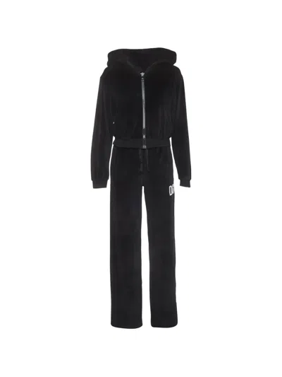 Pre-owned Dolce & Gabbana Zip-up Hoodie And Track Pants Set In Black