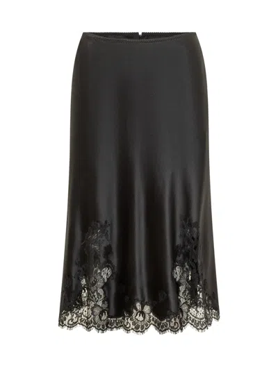 Dolce & Gabbana -inspired Mini Skirt In Textured Fabric In Black
