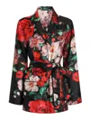 Dolce & Gabbana Printed Floral Twill Shirt In Multi