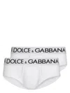 Dolce & Gabbana Logo-waist Cotton Briefs In White