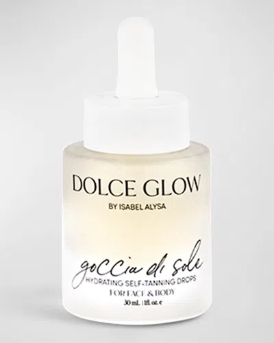 Dolce Glow Goccia De Sole Hydrating Tanning Drops Face And Body, 1 Oz. In White