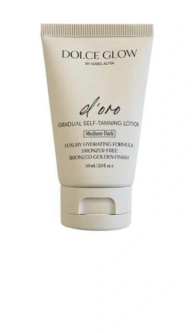 Dolce Glow Travel D'oro Self-tanning Lotion In Medium To Dark