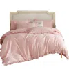 Dolce Mela 6 Piece Duvet Cover Set Ruffled Bedding 100% Cotton