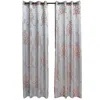 Dolce Mela Curtains Damask Jacquard Grommet Semi-blackout