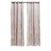 Dolce Mela Curtains Damask Jacquard Grommet Semi-blackout