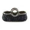 Dolce Mela Decorative Ceramic & Glass Purse Flower Vase