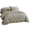 Dolce Mela Duvet Cover Set Jacquard Top & 100% Cotton Inside