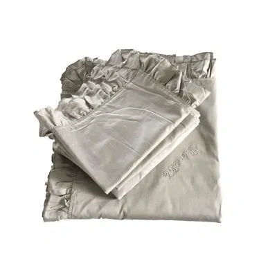 Dolce Mela Duvet Cover Set In White