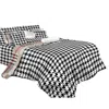 Dolce Mela Duvet Cover Sheets Set, Houndstooth Check