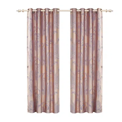 Dolce Mela Window Curtains & Drapes Panel In Pink