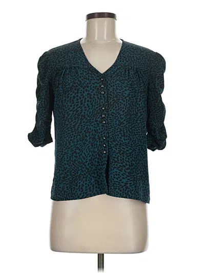 Pre-owned Dolce Vita 3/4 Sleeve Blouse In Teal