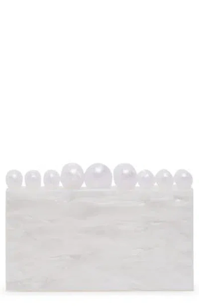 Dolce Vita Acrylic Box Clutch In White