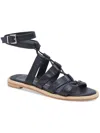 Dolce Vita Adison Womens Leather Buckle Gladiator Sandals In Black