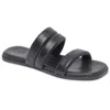 Dolce Vita Adore Womens Leather Slip On Slide Sandals In Multi