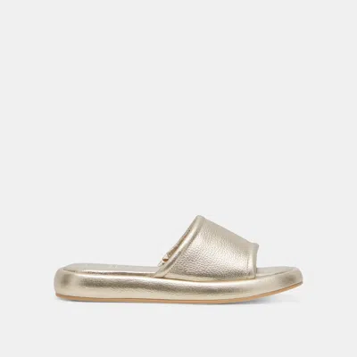 Dolce Vita Aisha Sandals Gold Metallic Leather