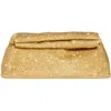 Dolce Vita Akila Crystal Mesh Foldover Clutch In Gold