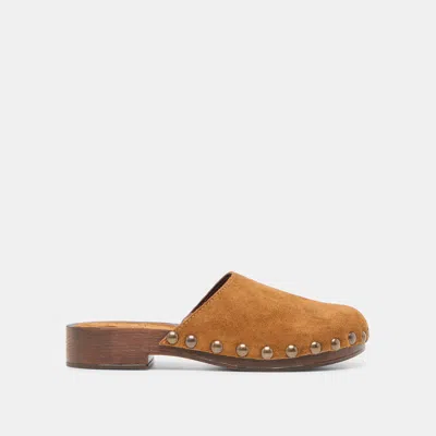 Dolce Vita Alanis Flats Chestnut Suede In Brown