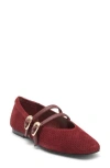 Dolce Vita Alenia Perforated Mary Jane Flat In Red