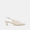 Dolce Vita Alenna Heels Bone Crinkle Patent In Neutral