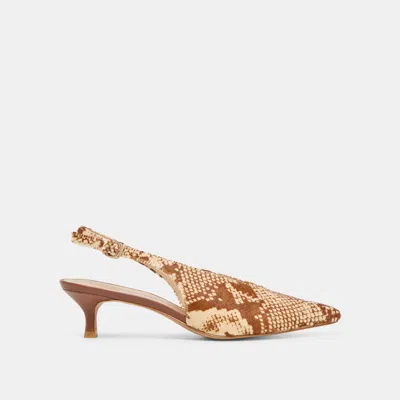 Dolce Vita Alenna Heels Brown Snake Calf Hair