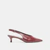 Dolce Vita Alenna Heels Oxblood Crinkle Patent In Brown
