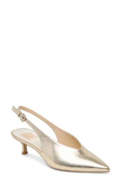 DOLCE VITA DOLCE VITA ALENNA SLINGBACK POINTED TOE KITTEN HEEL PUMP