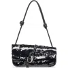 Dolce Vita Alice Sequin Shoulder Bag In Black
