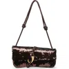 Dolce Vita Alice Shoulder Bag Brown Sequin Stella In Brown