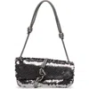 Dolce Vita Alice Shoulder Bag Gunmetal Sequin In Gray